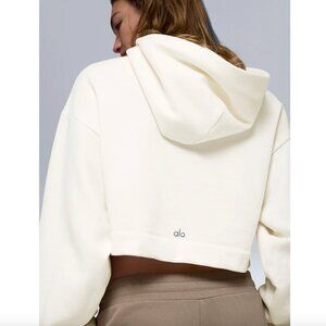 ALO Bae Hoodie Ivory Size Small